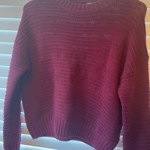 Burgundy Knit Sweater
